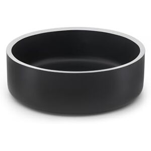 lionto Heavy Duty Stainless Steel Food Bowl 1200ml Food Grade Dog Bowl with Non-Slip Silicone Pads, Rustproof Water Bowl for Dogs & Cats, Black lionto Heavy Duty Stainless Steel Food Bowl 1200ml Food Grade Dog Bowl with Non-Slip Silicone Pads, Rustproof Water Bowl for Dogs & Cats, Black