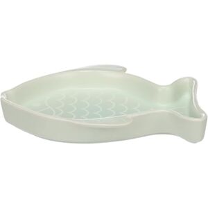 Flamingo FEEDING AND DRINKING BOWL FISHIE GREEN 17x14x2,5CM 200ML Flamingo FEEDING AND DRINKING BOWL FISHIE GREEN 17x14x2,5CM 200ML