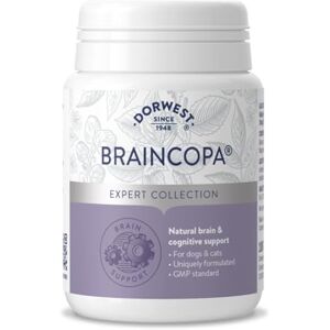 DORWEST HERBS BrainCopa Tablets for Dogs and Cats 100 Tablets Helps naturally maintain brain health and mental agility, for older pets DORWEST HERBS BrainCopa Tablets for Dogs and Cats 100 Tablets Helps naturally maintain brain health and mental agility, for older pets