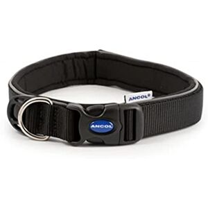 Ancol Extreme Ultra Padded Weatherproof Safe Black Dog Collar Pet Training Accessory 46-54cm, Size 6 Ancol Extreme Ultra Padded Weatherproof Safe Black Dog Collar Pet Training Accessory 46-54cm, Size 6
