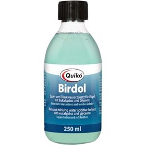 Quiko Birdol 250ml Bath additive with eucalyptus for birds Supports the respiratory organs Quiko Birdol 250ml Bath additive with eucalyptus for birds Supports the respiratory organs