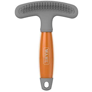 Wahl Double Row Rake and Shedding Blade, Pet Brush for Dogs and Cats, 2 in 1 Brush, Professional Grooming Tools, Removes Loose Hair and Fur, Gel Handle, Deshedding Tool for Pets Wahl Double Row Rake and Shedding Blade, Pet Brush for Dogs and Cats, 2 in 1 Brush, Professional Grooming Tools, Removes Loose Hair and Fur, Gel Handle, Deshedding Tool for Pets