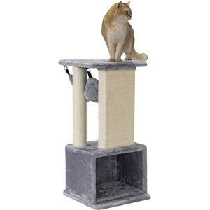 Nobby Idris Cat Scratching Post Grey 40 x 40 x 88 cm Nobby Idris Cat Scratching Post Grey 40 x 40 x 88 cm