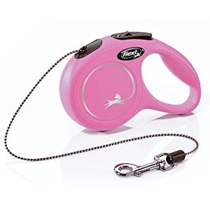 Flexi New Classic Retractable Dog Leash (Cord), for Dogs Up to 18lbs, 10 ft, Extra Small, Pink Flexi New Classic Retractable Dog Leash (Cord), for Dogs Up to 18lbs, 10 ft, Extra Small, Pink