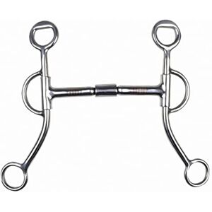 HKM 4354 Snaffle Bit with Shanks, Billy Allen Western Bit Copper Insert, 135 HKM 4354 Snaffle Bit with Shanks, Billy Allen Western Bit Copper Insert, 135
