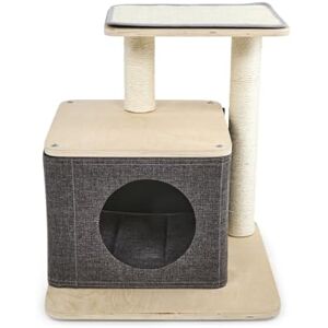 Petface Cat Hide Box with Removeable Cushion & Scratch Platform, 48 x 48 x 54 cm (Pack of 1) Petface Cat Hide Box with Removeable Cushion & Scratch Platform, 48 x 48 x 54 cm (Pack of 1)