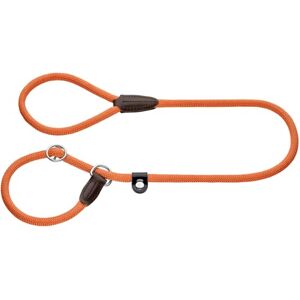 HUNTER Freestyle Retriever Dog Lead Orange Integrated Collar Fully Adjustable Weather-Resistant Easy to Grip Robust Rope with Leather Tips Size 10/170 HUNTER Freestyle Retriever Dog Lead Orange Integrated Collar Fully Adjustable Weather-Resistant Easy to Grip Robust Rope with Leather Tips Size 10/170