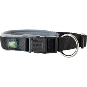 HUNTER NEOPREN VARIO PLUS collar, dog collar, nylon, padded with neoprene, 60/2,5 (L-XL), Black/Grey HUNTER NEOPREN VARIO PLUS collar, dog collar, nylon, padded with neoprene, 60/2,5 (L-XL), Black/Grey