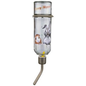 Trixie Honey and Hopper Glass Water Bottle, 500 ml Trixie Honey and Hopper Glass Water Bottle, 500 ml