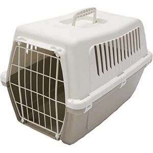 Rosewood Vision Classic 50 Cat Carrier, Small – Pet Travel Crate, Portable Hard-Shell Plastic Carrier for Cats, Kittens and Small Pets – Mocha/White Rosewood Vision Classic 50 Cat Carrier, Small – Pet Travel Crate, Portable Hard-Shell Plastic Carrier for Cats, Kittens and Small Pets – Mocha/White