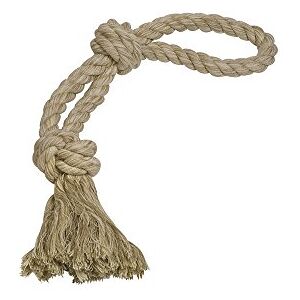 Nobby Rope Toy Double Sisal Cotton Mix Natural 55 cm 350 g 2 Knots Nobby Rope Toy Double Sisal Cotton Mix Natural 55 cm 350 g 2 Knots