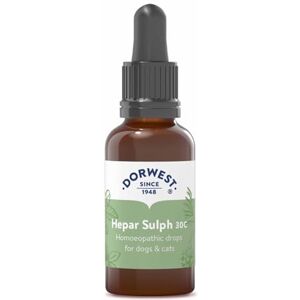 DORWEST HERBS Hepar Sulph 30C Homoeopathic Liquid Remedy for Dogs & Cats 15ml DORWEST HERBS Hepar Sulph 30C Homoeopathic Liquid Remedy for Dogs & Cats 15ml