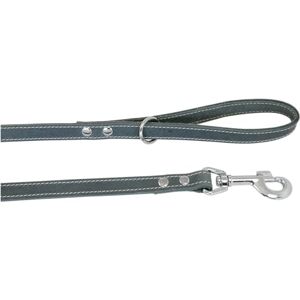 JACK AND VANILLA , Dog Lead, Greasy Leather Model, Colour: Grey, Size 16 mm x 100 cm JACK AND VANILLA , Dog Lead, Greasy Leather Model, Colour: Grey, Size 16 mm x 100 cm