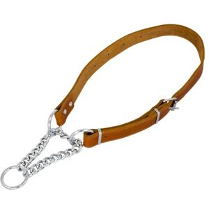 JACK AND VANILLA , Martingale Collar for Dogs, Model for Oily Skin, Colour Cognac, Size 16 mm x 35-50 cm JACK AND VANILLA , Martingale Collar for Dogs, Model for Oily Skin, Colour Cognac, Size 16 mm x 35-50 cm