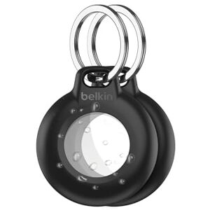Belkin Waterproof Apple AirTag Secure Holder with Key Ring, Durable Scratch-Resistant AirTag Case, Protective AirTag Keychain Accessory for Keys, Pets, Luggage, Backpacks, and More Black (2-pack) Belkin Waterproof Apple AirTag Secure Holder with Key Ring, Durable Scratch-Resistant AirTag Case, Protective AirTag Keychain Accessory for Keys, Pets, Luggage, Backpacks, and More Black (2-pack)