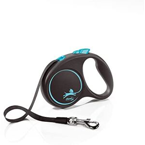 Flexi ® Black Design S 5 meter retractable tape leash for dogs up to 15 kg Black/blue Retractable dog lead Weight: 180 g Dimensions: 10.2 x 14.3 cm Flexi ® Black Design S 5 meter retractable tape leash for dogs up to 15 kg Black/blue Retractable dog lead Weight: 180 g Dimensions: 10.2 x 14.3 cm