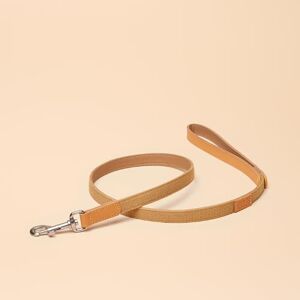Rosewood x Joules Tan Dog Lead – Durable Leather and Webbing Detail, Stylish Design with Brushed Metal Clip, Premium Pet Accessory Rosewood x Joules Tan Dog Lead – Durable Leather and Webbing Detail, Stylish Design with Brushed Metal Clip, Premium Pet Accessory