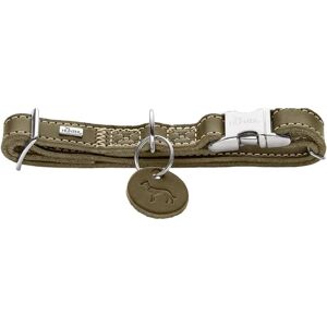 HUNTER Aalborg Aluminium Strong Dog Collar, Colour: Olive, Soft Leather, Aluminium Click Closure, Infinitely Adjustable, Robust, Elegant and Timeless, Made in Germany, Size: M HUNTER Aalborg Aluminium Strong Dog Collar, Colour: Olive, Soft Leather, Aluminium Click Closure, Infinitely Adjustable, Robust, Elegant and Timeless, Made in Germany, Size: M
