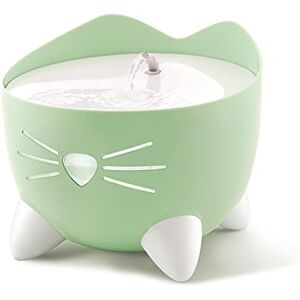 Catit PIXI Cat Drinking Fountain, Running Water Fountain, Green Catit PIXI Cat Drinking Fountain, Running Water Fountain, Green