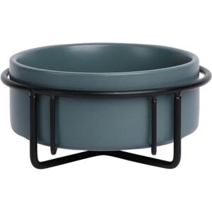 JACK AND VANILLA , Bon Appetit Ceramic Bowl with Non-Slip Metal Stand, Elegant Design, Capacity 850 ml, Easy to Clean, Eco-Friendly, Green JACK AND VANILLA , Bon Appetit Ceramic Bowl with Non-Slip Metal Stand, Elegant Design, Capacity 850 ml, Easy to Clean, Eco-Friendly, Green