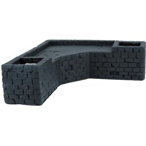 CLASSIC Aquarium Swim Through Under Gravel Corner Shelf Large Black 213 x 213 x 67 mm Natural Rock-Look Fish Tank Ornament Safe Resin Decoration for Freshwater Aquariums CLASSIC Aquarium Swim Through Under Gravel Corner Shelf Large Black 213 x 213 x 67 mm Natural Rock-Look Fish Tank Ornament Safe Resin Decoration for Freshwater Aquariums