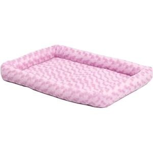 MidWest Homes for Pets Bolster Dog Bed 76.2 cm (30-Inch) Long Dog Bed or Cat Bed w/Comfortable Bolster; Ideal for Medium Dog Breeds; Pink; Model 40230-PK MidWest Homes for Pets Bolster Dog Bed 76.2 cm (30-Inch) Long Dog Bed or Cat Bed w/Comfortable Bolster; Ideal for Medium Dog Breeds; Pink; Model 40230-PK