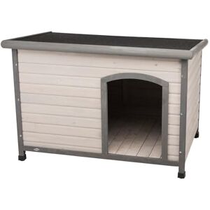 Trixie (Tribm Natura Flat Roof Dog Kennel, 85 X 58 X 60 cm, Grey Trixie (Tribm Natura Flat Roof Dog Kennel, 85 X 58 X 60 cm, Grey
