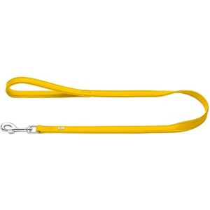HUNTER Amalfi Dog Lead Yellow Vegan Faux Leather Nappa Look with Hand Strap Soft Easy Care Brilliant Colour Made in Germany Size: 15/110 HUNTER Amalfi Dog Lead Yellow Vegan Faux Leather Nappa Look with Hand Strap Soft Easy Care Brilliant Colour Made in Germany Size: 15/110