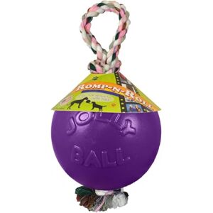 Jolly Pets Romp-n-Roll Rope and Ball Dog Toy, 4.5 Inches/Small, Purple, 4.5-Inch Romp-n-Roll, Purple Red Jolly Pets Romp-n-Roll Rope and Ball Dog Toy, 4.5 Inches/Small, Purple, 4.5-Inch Romp-n-Roll, Purple Red