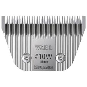 Wahl #10W Prime Series Wide Blade, Designed for Wider Cutting Of Medium Length Pet Coats, High Performance Powerful Clipping, Made For The KM Supera Pet Clipper, Cutting Length Of 1.5mm Wahl #10W Prime Series Wide Blade, Designed for Wider Cutting Of Medium Length Pet Coats, High Performance Powerful Clipping, Made For The KM Supera Pet Clipper, Cutting Length Of 1.5mm