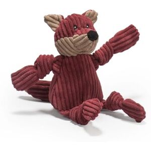 HuggleHounds Plush Durable Squeaky Knottie Dog Toy, Fox, Small, assorted colours HuggleHounds Plush Durable Squeaky Knottie Dog Toy, Fox, Small, assorted colours