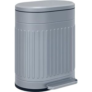 HOMCOM 20 Litre Pedal Bin, Fingerprint Proof Kitchen Bin with Soft-close Lid, Metal Rubbish Bin with Foot Pedal and Removable Inner Bucket, Grey HOMCOM 20 Litre Pedal Bin, Fingerprint Proof Kitchen Bin with Soft-close Lid, Metal Rubbish Bin with Foot Pedal and Removable Inner Bucket, Grey