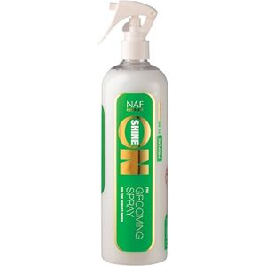 NAF Shine On 500ml – Coat Shine Spray for Horses – Enhances Gloss & Condition – Non-Greasy Finish – Ideal for Show Preparation & Everyday Grooming NAF Shine On 500ml – Coat Shine Spray for Horses – Enhances Gloss & Condition – Non-Greasy Finish – Ideal for Show Preparation & Everyday Grooming