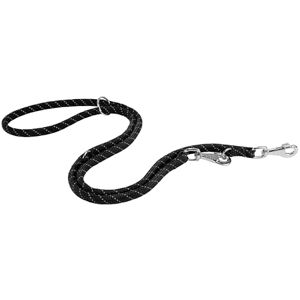 Ferplast SPORT REFLEX Dog Lead, Training Lead, Reflective, in Nylon Cord, with Double Metal Snap Hook, Adjustable Length Maximum 200 cm, Black Ferplast SPORT REFLEX Dog Lead, Training Lead, Reflective, in Nylon Cord, with Double Metal Snap Hook, Adjustable Length Maximum 200 cm, Black