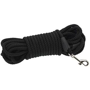 CHAPUIS SELLERIE Black Polypropylene Dog Lead 8mm Diameter 10m Length Small CHAPUIS SELLERIE Black Polypropylene Dog Lead 8mm Diameter 10m Length Small