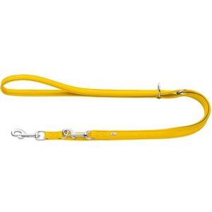 HUNTER Amalfi Adjustable Dog Lead Colour: Yellow, Vegan, Faux Leather in Nappa Look, Adjustable to 3 Positions, Soft, Easy to Clean, Brilliant Colour, Made in Germany, Size: 20/200 HUNTER Amalfi Adjustable Dog Lead Colour: Yellow, Vegan, Faux Leather in Nappa Look, Adjustable to 3 Positions, Soft, Easy to Clean, Brilliant Colour, Made in Germany, Size: 20/200