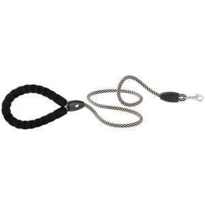 Ferplast SPORT EXTREME Dog Lead, in Nylon Cord with Metal Snap Hook, Comfortable Padded Handle, Length 120 cm, Thickness 8 mm, Brown-Black Ferplast SPORT EXTREME Dog Lead, in Nylon Cord with Metal Snap Hook, Comfortable Padded Handle, Length 120 cm, Thickness 8 mm, Brown-Black