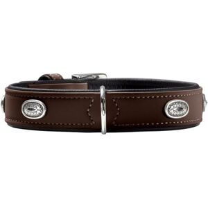 HUNTER Softie Stone Art-Nubuk Nickel Collar, 65/51 x 58 cm, X-Large, Brown/Nappa Black HUNTER Softie Stone Art-Nubuk Nickel Collar, 65/51 x 58 cm, X-Large, Brown/Nappa Black