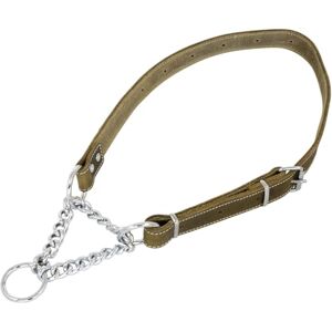 JACK AND VANILLA , Martingale Green Leather Collar, Adjustable from 50 to 80 cm, 25 mm Wide, Robust and Elegant Design, Ideal for the Comfort and Control of Your Dog, Leather Model JACK AND VANILLA , Martingale Green Leather Collar, Adjustable from 50 to 80 cm, 25 mm Wide, Robust and Elegant Design, Ideal for the Comfort and Control of Your Dog, Leather Model