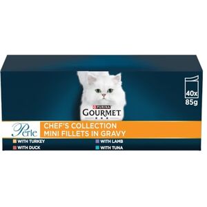 Purina Gourmet Perle Cat Food Chef's Collection - Mixed Flavors - 40 x 85g Purina Gourmet Perle Cat Food Chef's Collection - Mixed Flavors - 40 x 85g