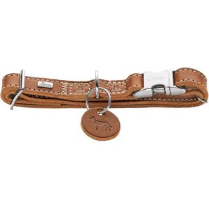 HUNTER Aalborg Aluminium Strong Dog Collar, Colour: Cognac, Soft Leather, Aluminium Click Closure, Infinitely Adjustable, Robust, Elegant and Timeless, Made in Germany, Size: XL HUNTER Aalborg Aluminium Strong Dog Collar, Colour: Cognac, Soft Leather, Aluminium Click Closure, Infinitely Adjustable, Robust, Elegant and Timeless, Made in Germany, Size: XL