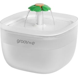 Groov-e Pet-Tech Pet Water Fountain – Cat and Dog Automatic Water Dispenser 2L Tank, Quiet Flow, 4-Layer Filtration, Illuminated Bowl, Easy-to-Clean Design – USB Powered – White Groov-e Pet-Tech Pet Water Fountain – Cat and Dog Automatic Water Dispenser 2L Tank, Quiet Flow, 4-Layer Filtration, Illuminated Bowl, Easy-to-Clean Design – USB Powered – White