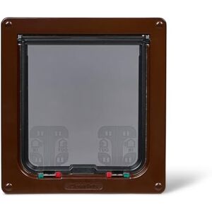 Cat Mate Large Pet Door with 4-Way Lock - Brown Cat Mate Large Pet Door with 4-Way Lock - Brown