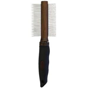 Croci Barbershop Double Toothed Dog Comb Dual Function Comb for Cats and Dogs for All Hair Types Removes Undercoat and Parasites 21 x 6 x 2.5 cm Croci Barbershop Double Toothed Dog Comb Dual Function Comb for Cats and Dogs for All Hair Types Removes Undercoat and Parasites 21 x 6 x 2.5 cm