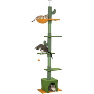PawHut Cat Tree - 230-275cm Indoor Cat Tower with House PawHut Cat Tree - 230-275cm Indoor Cat Tower with House