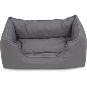 Petface Planet Ocean Cycle Square Dog Bed with Reversible Cushion, Grey, Medium (Pack of 1) Petface Planet Ocean Cycle Square Dog Bed with Reversible Cushion, Grey, Medium (Pack of 1)