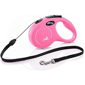 Flexi New Classic Cord Pink Small 5m Retractable Dog Leash/Lead for dogs up to 12kgs/26lbs Flexi New Classic Cord Pink Small 5m Retractable Dog Leash/Lead for dogs up to 12kgs/26lbs