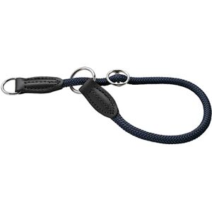 HUNTER Freestyle Eby Dressage Collar Blue Fully Adjustable Soft Threading Material with Pull Stop Robust & Durable Ideal for Training & Walking in Wind and Weather Size S HUNTER Freestyle Eby Dressage Collar Blue Fully Adjustable Soft Threading Material with Pull Stop Robust & Durable Ideal for Training & Walking in Wind and Weather Size S