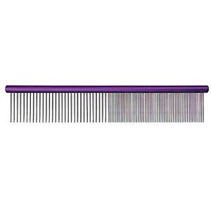 GROOM PROFESSIONAL Spectrum Aluminium Comb 50/50 Purple 25cm - Comb GROOM PROFESSIONAL Spectrum Aluminium Comb 50/50 Purple 25cm - Comb