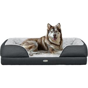 PawHut Dog Bed Calming Pet Bed Dog Mattress for Large Dogs Charcoal Grey PawHut Dog Bed Calming Pet Bed Dog Mattress for Large Dogs Charcoal Grey